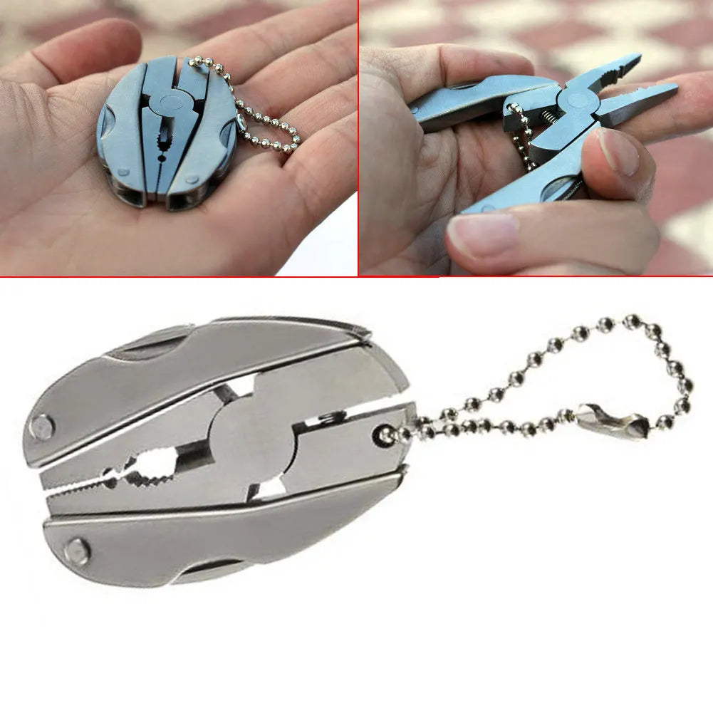 Pocket Mini Pliers Knife Screwdriver Folding small Multitool Opener Nail File precision Pliers Hand Tools Outdoor Emergency Tool