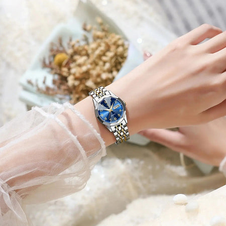 POEDAGAR Luxury Ladies Wristwatch Waterproof Luminous Date Week Women Quartz Watch Stainless Steel Women&lsquo;s Watches Female Reloj