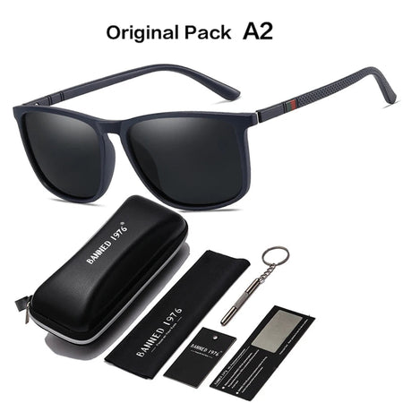 Polarized TR90 Sunglasses for Men &amp;amp; Women with UV400 Protection blue black A2 / CE Polarized