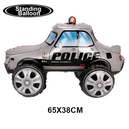 Police Truck Foil Balloon | Boys Birthday Party Decoration Car Balloon 2 / As Shown