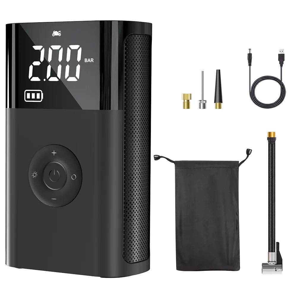 Portable Air Compressor Car Tire Inflator Pump Smart Electric Inflator 150psi Fast Inflation Suitable for Motorcycle Bikes Car