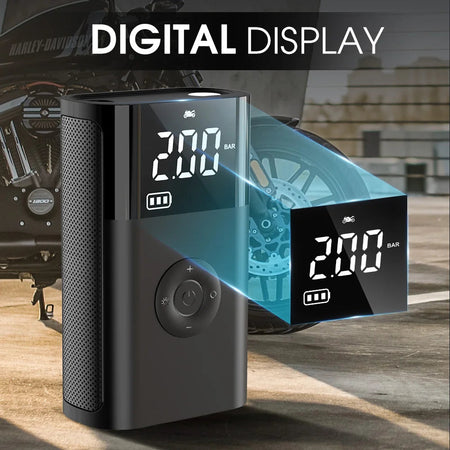 Portable Air Compressor Car Tire Inflator Pump Smart Electric Inflator 150psi Fast Inflation Suitable for Motorcycle Bikes Car
