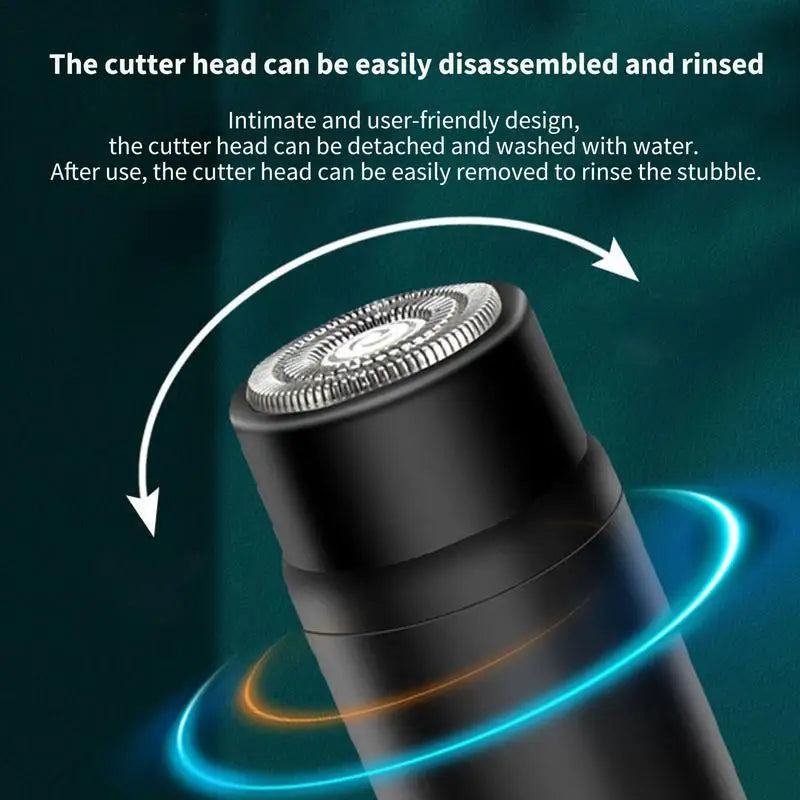 Portable Electric Razor Wet And Dry Use USB Charging Men's Razor Pocket Size Washable Electric Razor For Face Body