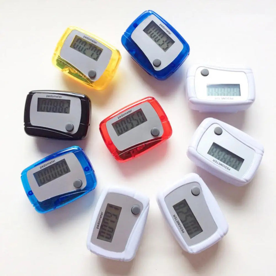 Portable Mini Digital LCD Pedometer - Step Counter &amp;amp; Calories Tracker