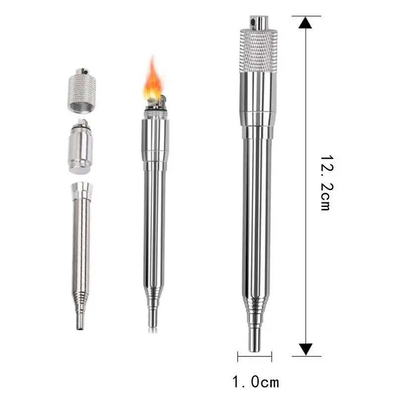 Portable Stainless Steel Outdoor Survival Blow Fire Tube