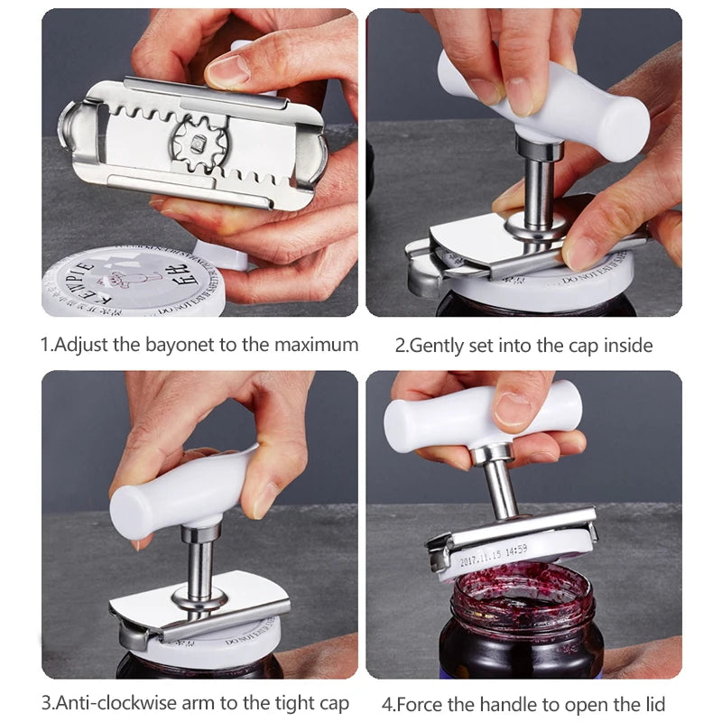 Powerful Jar Opener Tool for Weak Hands &amp;amp; Seniors | Easy Lid Opening &amp;amp; Adjustable Design