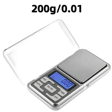 Precision Mini Jewelry Scales for Gold Diamond Sterling Weight Balance Digital Pocket Weighing Gram Scale 500g/0.01g 200g 0.01
