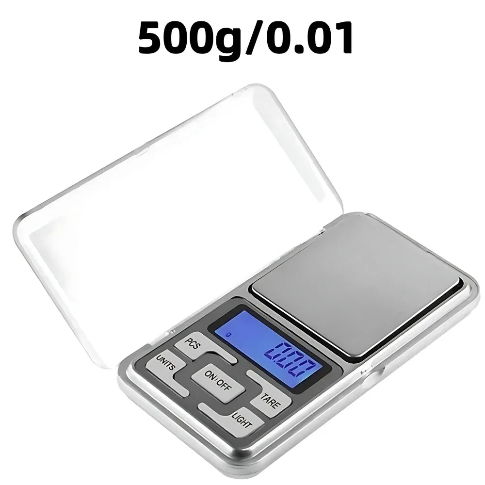 Precision Mini Jewelry Scales for Gold Diamond Sterling Weight Balance Digital Pocket Weighing Gram Scale 500g/0.01g 500 0.01