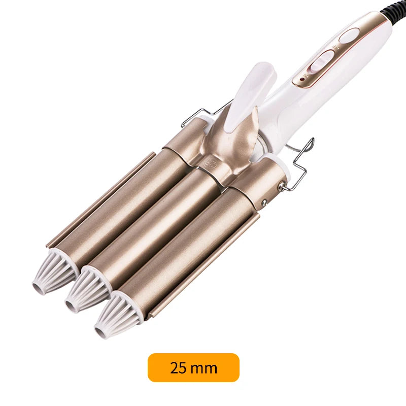 Professional Hair Curler Electric Curling Hair Rollers Curlers Hair Styler Hair Waver Styling Tools Hair Curlers for Woman 28mm / EU