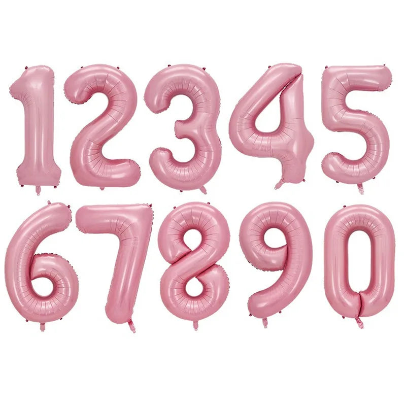 Rabbit Daisy Balloon Set with 40&amp;quot; Pink Number Balloon - Easter &amp;amp; Birthday Party Decoration