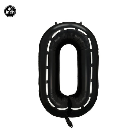 Race Car 2nd Birthday Party Decorations Tableware 40&amp;quot; Number Balloon Checkered Foil Balloons Chocolate