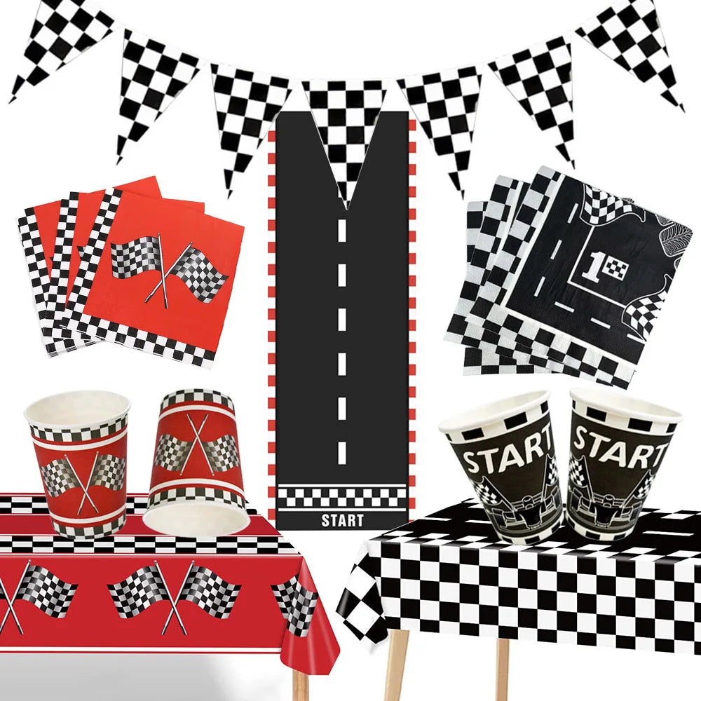 &amp;quot;Race Car Birthday Party Supplies Tableware Set -