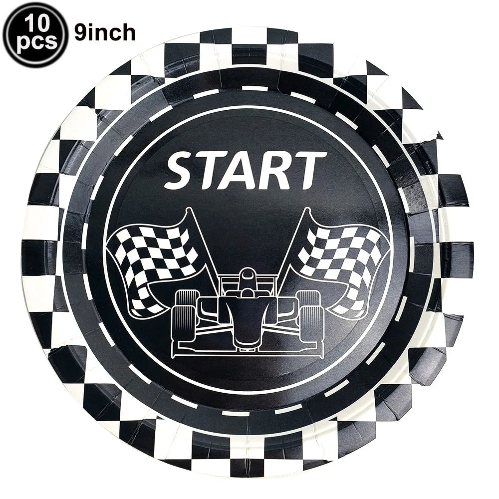 &amp;quot;Race Car Birthday Party Supplies Tableware Set -