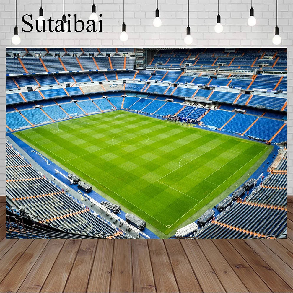 Real Madrid Bernabeu Football Stadium Photo Backdrop