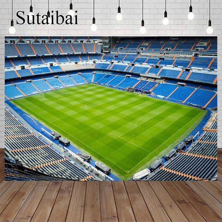 Real Madrid Bernabeu Football Stadium Photo Backdrop