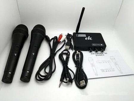 REDAMIGO Wireless Karaoke Microphone Mixer System