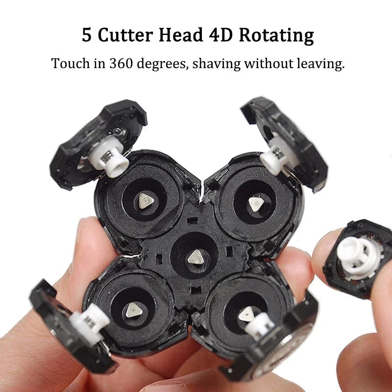 Replacement Electric Shaver Head Nose Trimmer Sideburns Knife Facial Cleansing Sponge Brush Independently Cutter Floating Head