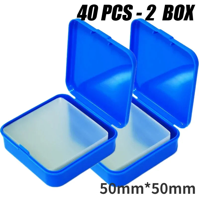 Reusable Super Strong Double Sided Adhesive Tape Nano Transparent Wall Stickers Water Proof Household Products Adhesives 40PCS-2 BOX-50mm