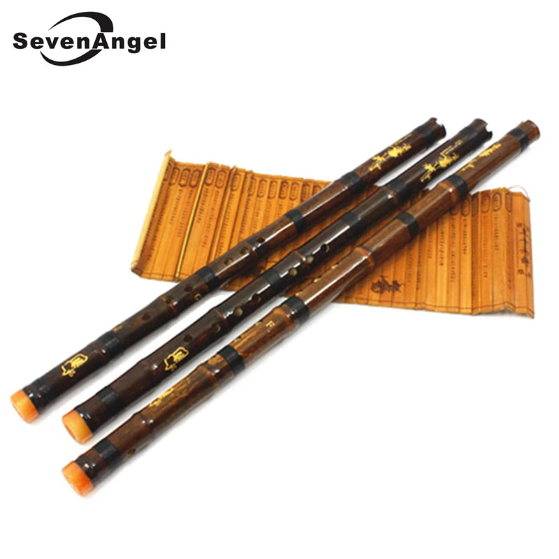 SevenAngel Bamboo Flute Xiao with Chinese Knot 8 Holes Key of F