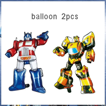 Shape Shifting Robot Birthday Party Supplies balloon-2pcs 1