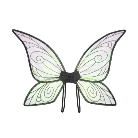 Shiny Transparent Fairy Angel Butterfly Wings Costume Prop for Party Decor Black / One Size