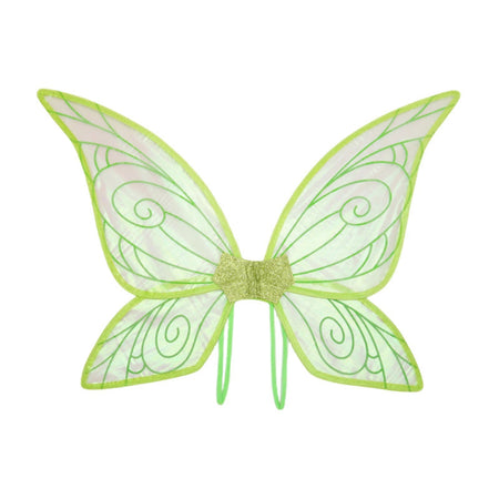 Shiny Transparent Fairy Angel Butterfly Wings Costume Prop for Party Decor Green / One Size