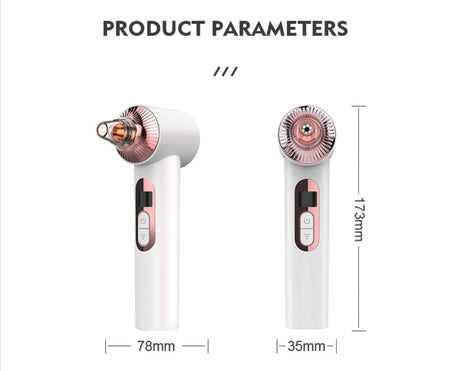 KKS Beauty Products Facial Lift Suction Pimples Removal Deep Cleaning Tool Electric Pore Cleaner Vacuum Blackhead Remover