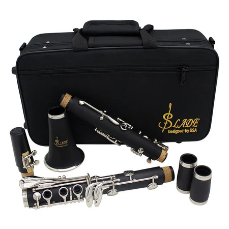 SLADE Professional 17-Key Bb Clarinet Set with Box - High-Quality Woodwind Instrument