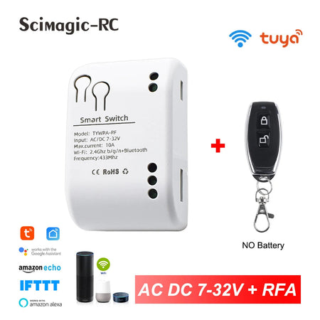Smart Garage Door Opener WiFi Switch Sliding Gate Controller Work With Alexa Echo Google Home SmartLife Tuya APP Remote Control