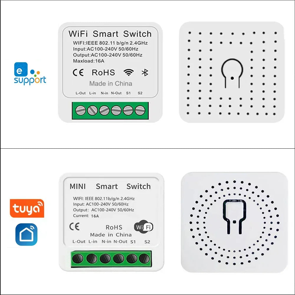 Smart Home WiFi Mini Switch 16A: Control Lights Anywhere