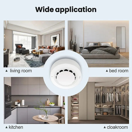Smart WiFi Photoelectric Smoke Detector Alarm