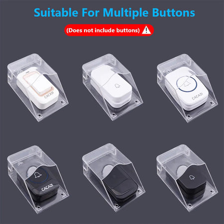 SMATRUL Waterproof Cover For Wireless Doorbell Smart Door Bell Ring Chime Button Transmitter Launchers Heavy Rain Snow CACAZI