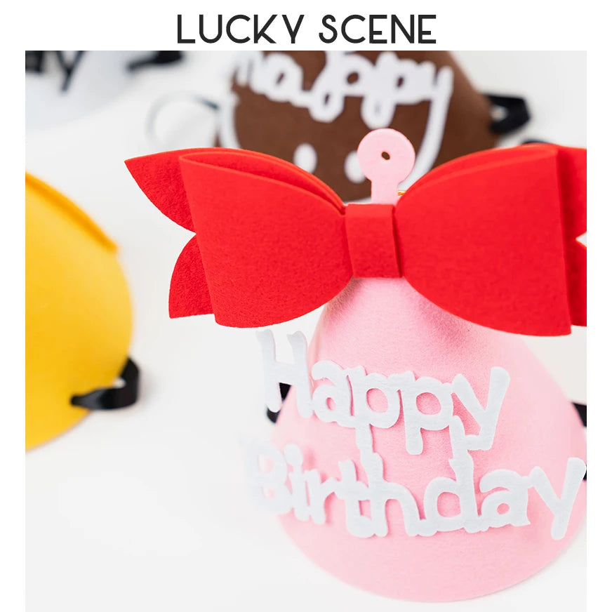 Smiley Face Baby Kids Birthday Party Hat