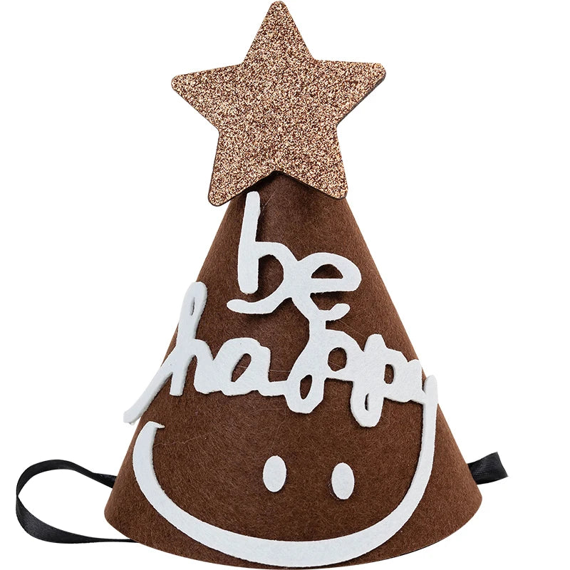 Smiley Face Baby Kids Birthday Party Hat