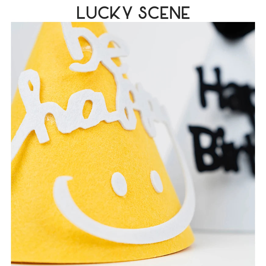 Smiley Face Baby Kids Birthday Party Hat