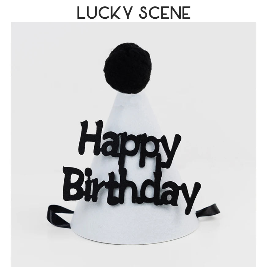 Smiley Face Baby Kids Birthday Party Hat White