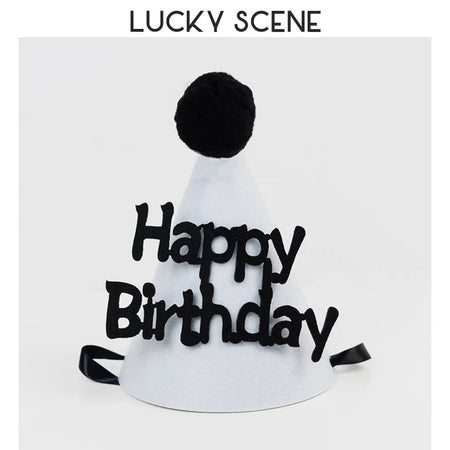 Smiley Face Baby Kids Birthday Party Hat White