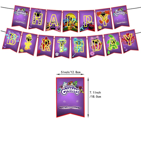 Smiling Critters Catnap Birthday Party Decorations 1set banner / Other
