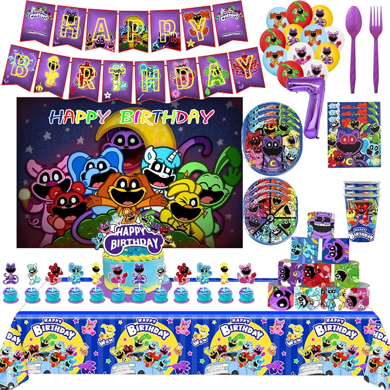 Smiling Critters Catnap Birthday Party Decorations