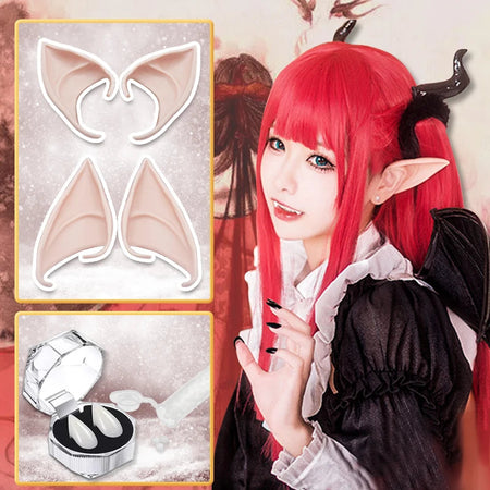 Soft Latex Elf Ears &amp;amp; Vampire Teeth Cosplay Props