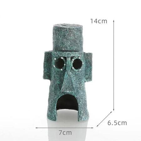 SpongeBob Fish Tank Decoration Anime Fish Tank Decor Figures Ornaments Landscaping Aquarium Accessories Kids Figure Toys Gifts SpongeBob 3