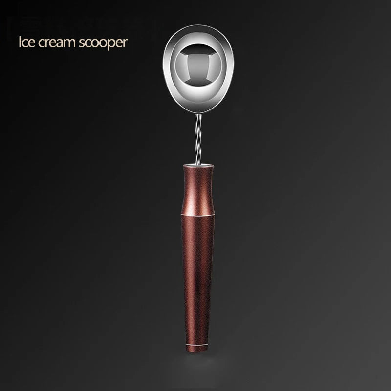 Stainless Steel Fruit Platter Ball Digger Corrugated Carving Knife Watermelon Ball Digger Spoon Fruit Carving ice cream scoop ice cream scoop