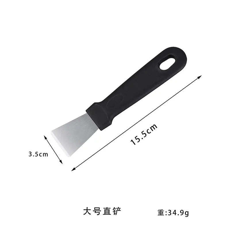 Stainless Steel Ice Remover Tool Kitchen Clean Gadget Portable Useful Fridge Tools Defrosting Shovel Freezer Ice Scraper Shovel L-black