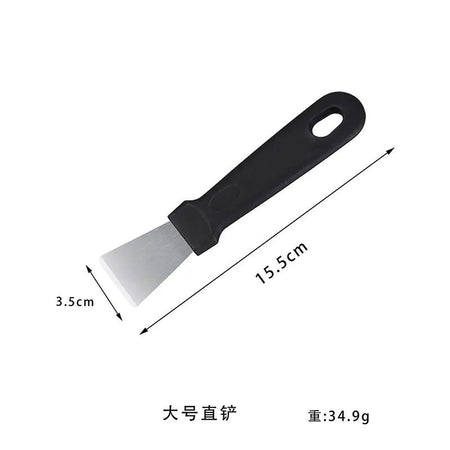 Stainless Steel Ice Remover Tool Kitchen Clean Gadget Portable Useful Fridge Tools Defrosting Shovel Freezer Ice Scraper Shovel L-black