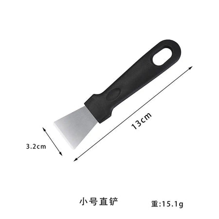 Stainless Steel Ice Remover Tool Kitchen Clean Gadget Portable Useful Fridge Tools Defrosting Shovel Freezer Ice Scraper Shovel s-black