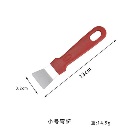 Stainless Steel Ice Remover Tool Kitchen Clean Gadget Portable Useful Fridge Tools Defrosting Shovel Freezer Ice Scraper Shovel s-red