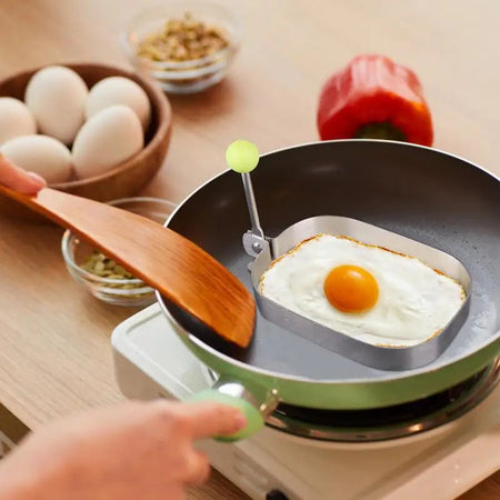 Stainless Steel Non-Stick Egg Ring for Sandwiches &amp;amp; Pancakes