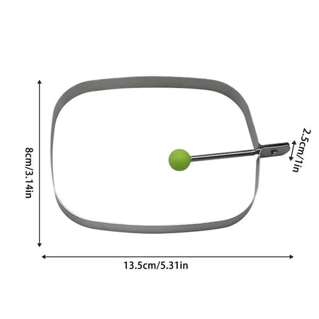 Stainless Steel Non-Stick Egg Ring for Sandwiches &amp;amp; Pancakes L / france