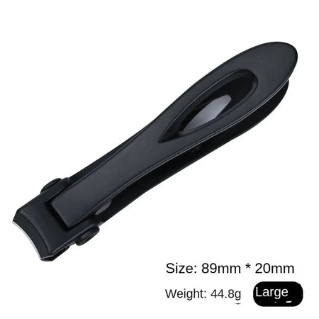 Stainless Steel Professional Nail Clippers for Thick Nails Black-L