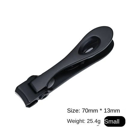 Stainless Steel Professional Nail Clippers for Thick Nails Black-S